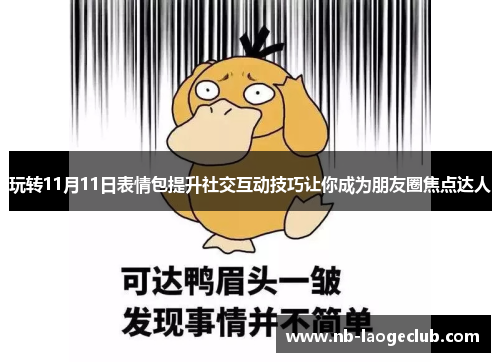 玩转11月11日表情包提升社交互动技巧让你成为朋友圈焦点达人